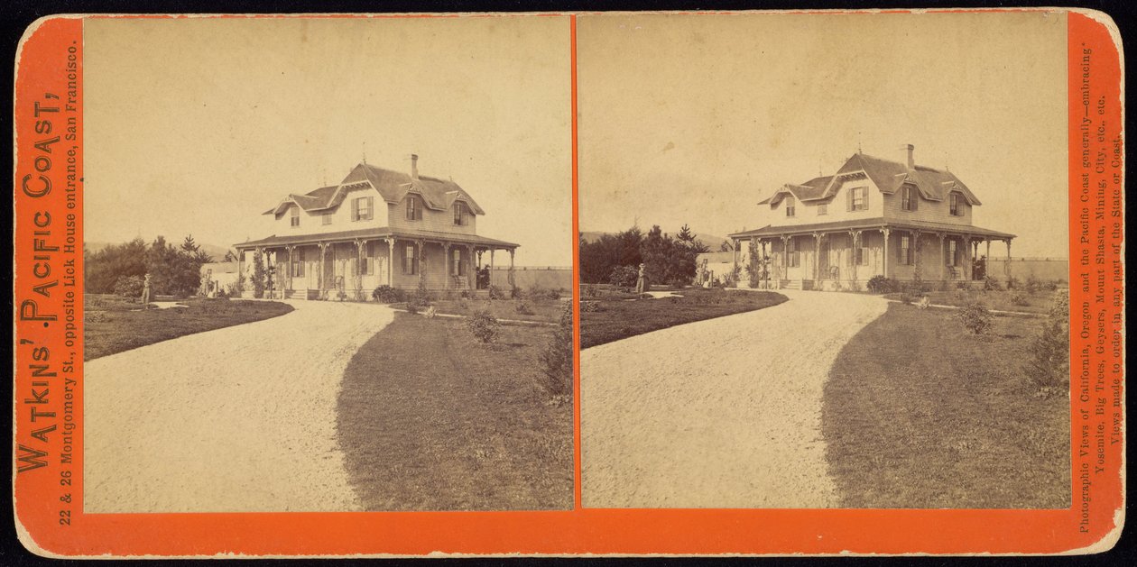 Uidentifisert bolig, sannsynligvis i California av Carleton Watkins