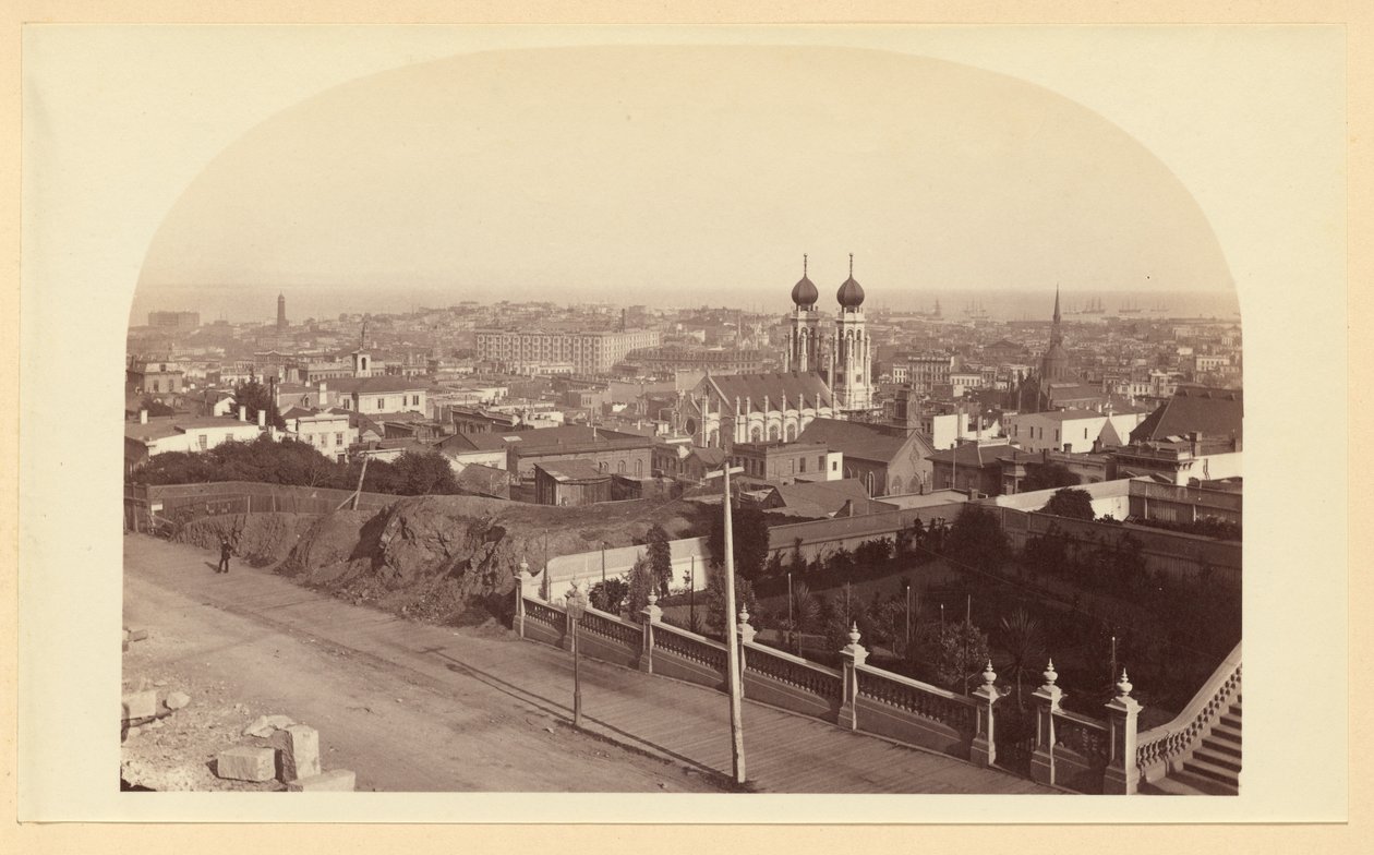 Utsikt fra Chas. Crockers bolig mot øst av Carleton Watkins
