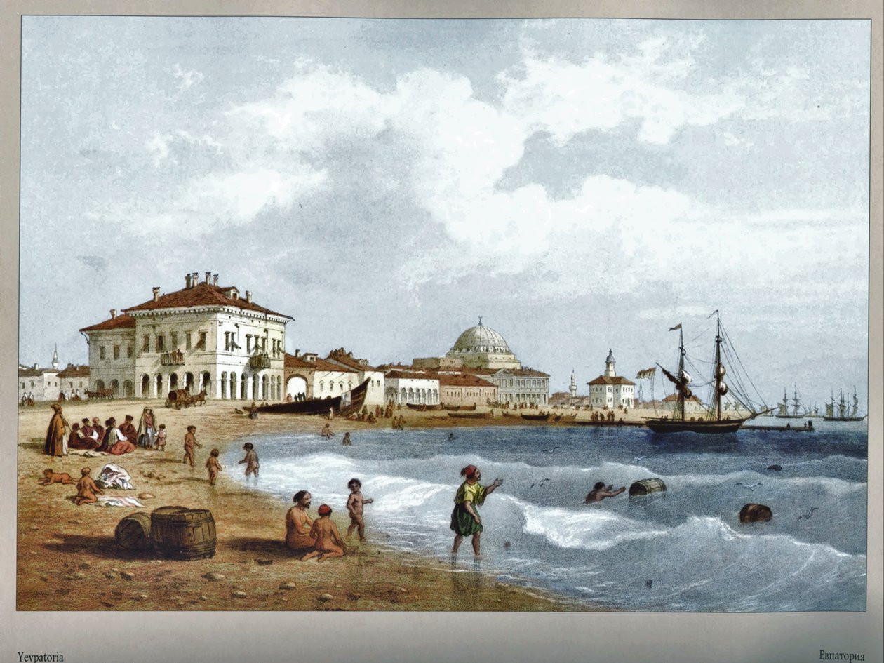 Carlo Bossoli. Evpatoria av Carlo Bossoli