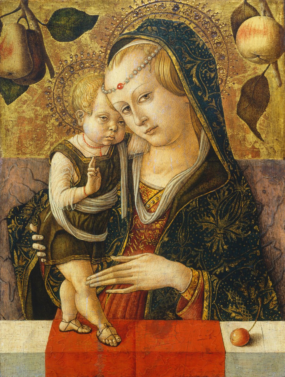 Madonna og barn, ca. 1490 (tempera på panel) av Carlo Crivelli