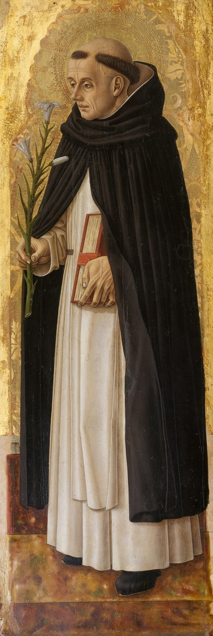 Saint Dominic, 1472 (tempera på tre, gullslipt) av Carlo Crivelli
