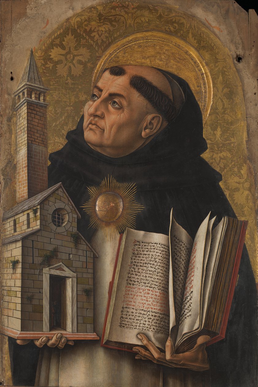 Saint Thomas Aquinas av Carlo Crivelli