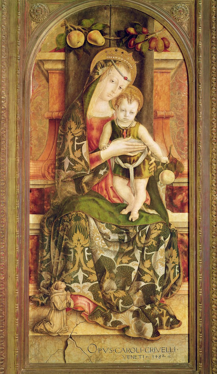 Jomfru og barn, 1482 av Carlo Crivelli