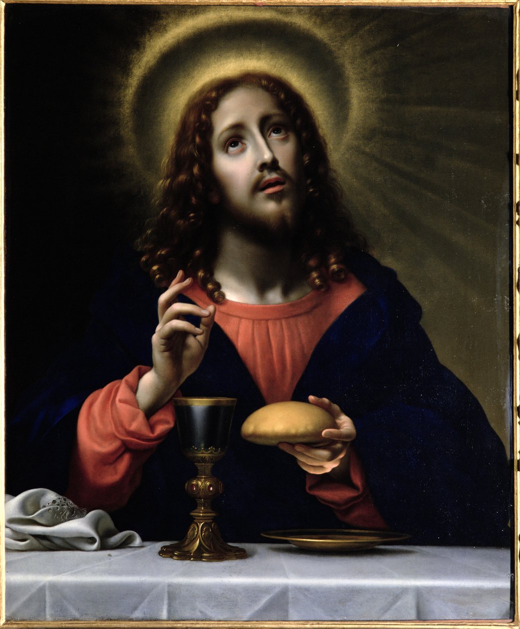 Kristus velsigner sakramentene av Carlo Dolci