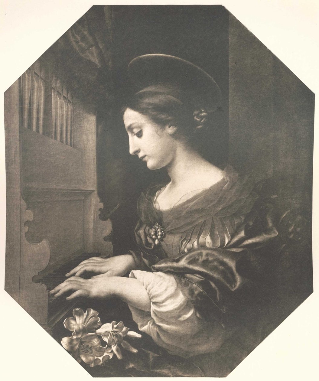 Saint Cecilia av after Carlo Dolci