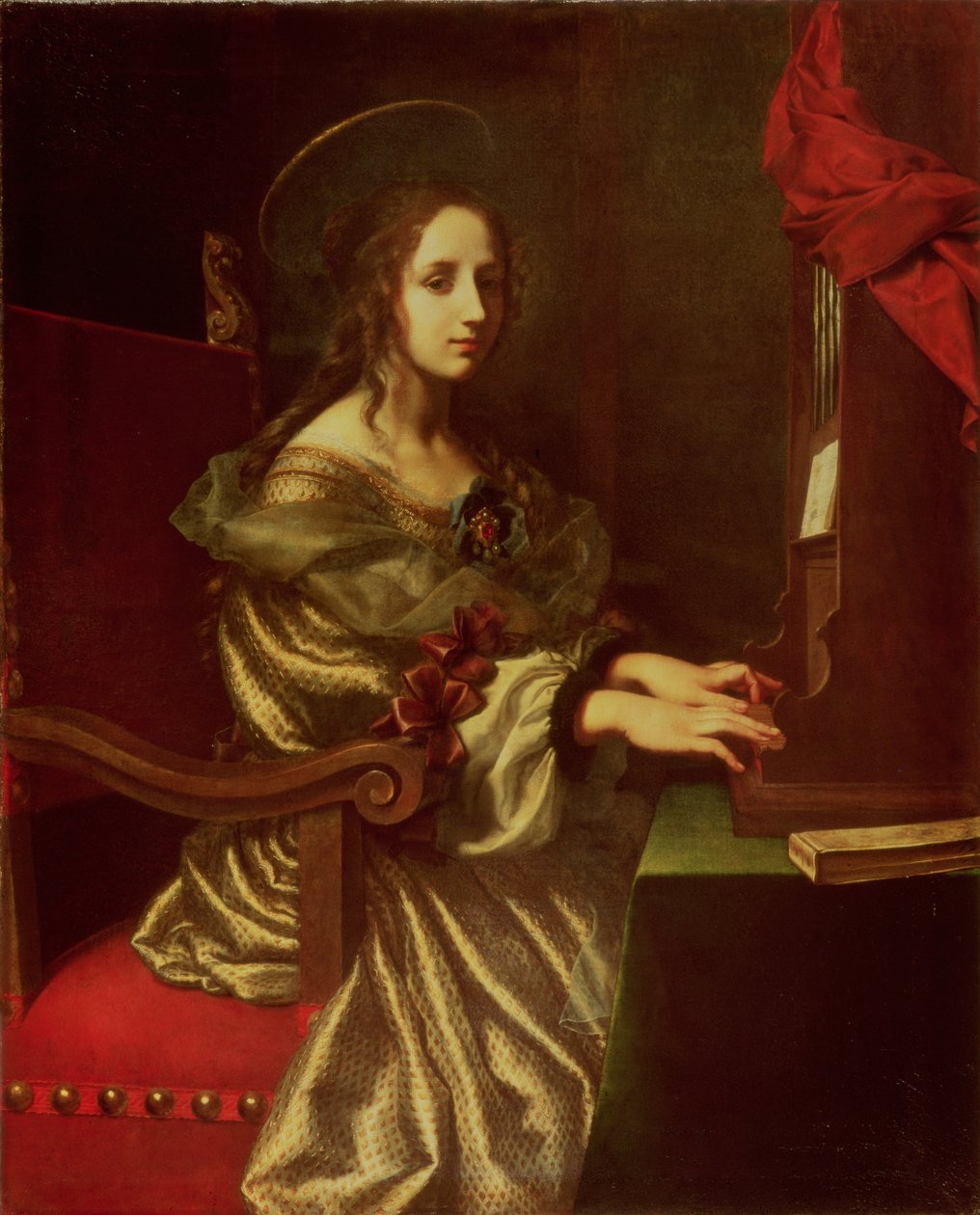 St. Cecilia (beskytter av musikere) av Carlo Dolci