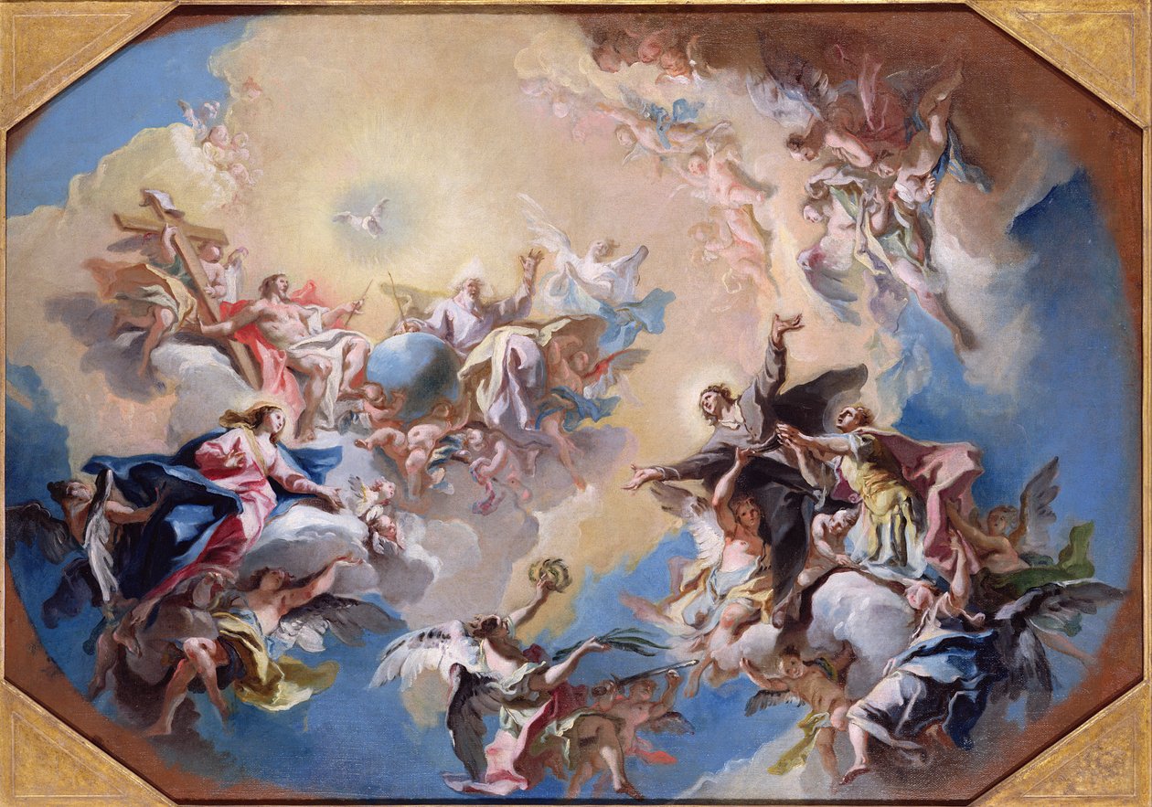 Glorifiseringen av St. Felix og St. Adauctus av Carlo Innocenzo Carlone