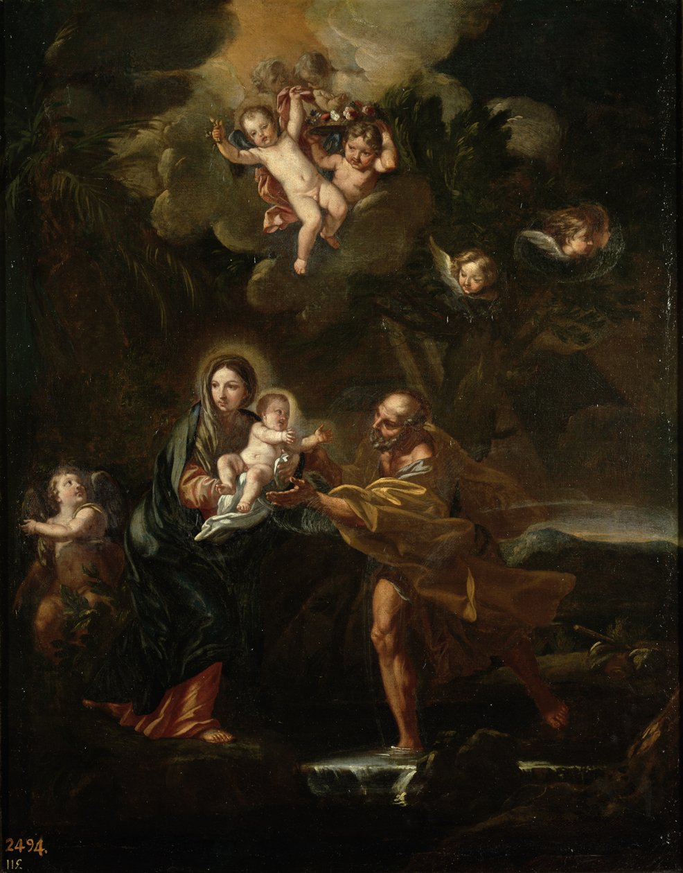 Flykten til Egypt av Carlo Maratta or Maratti