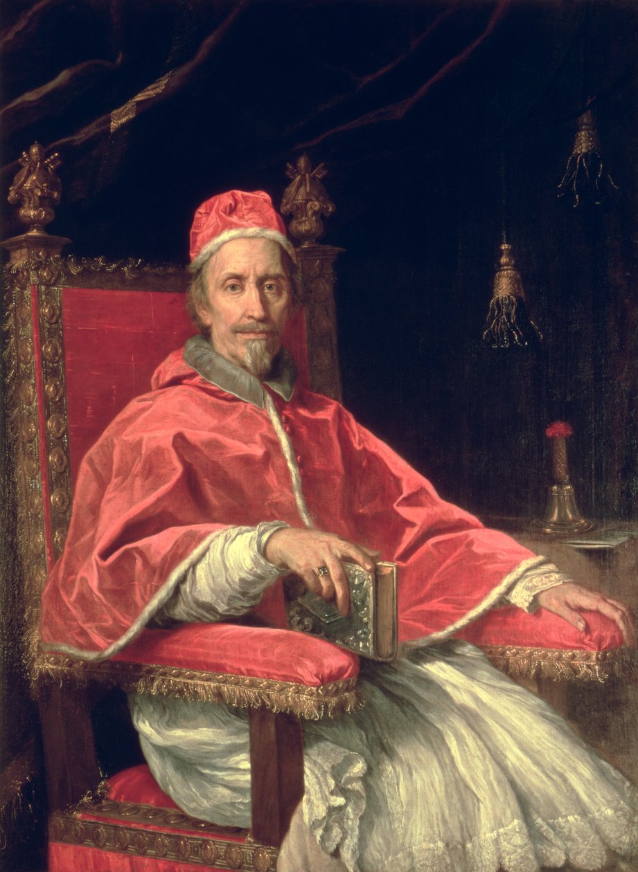 Portrett av pave Clement IX (1600-69) av Carlo Maratta or Maratti