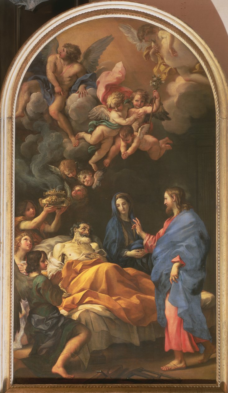 St. Josephs død, 1676 av Carlo Maratta or Maratti