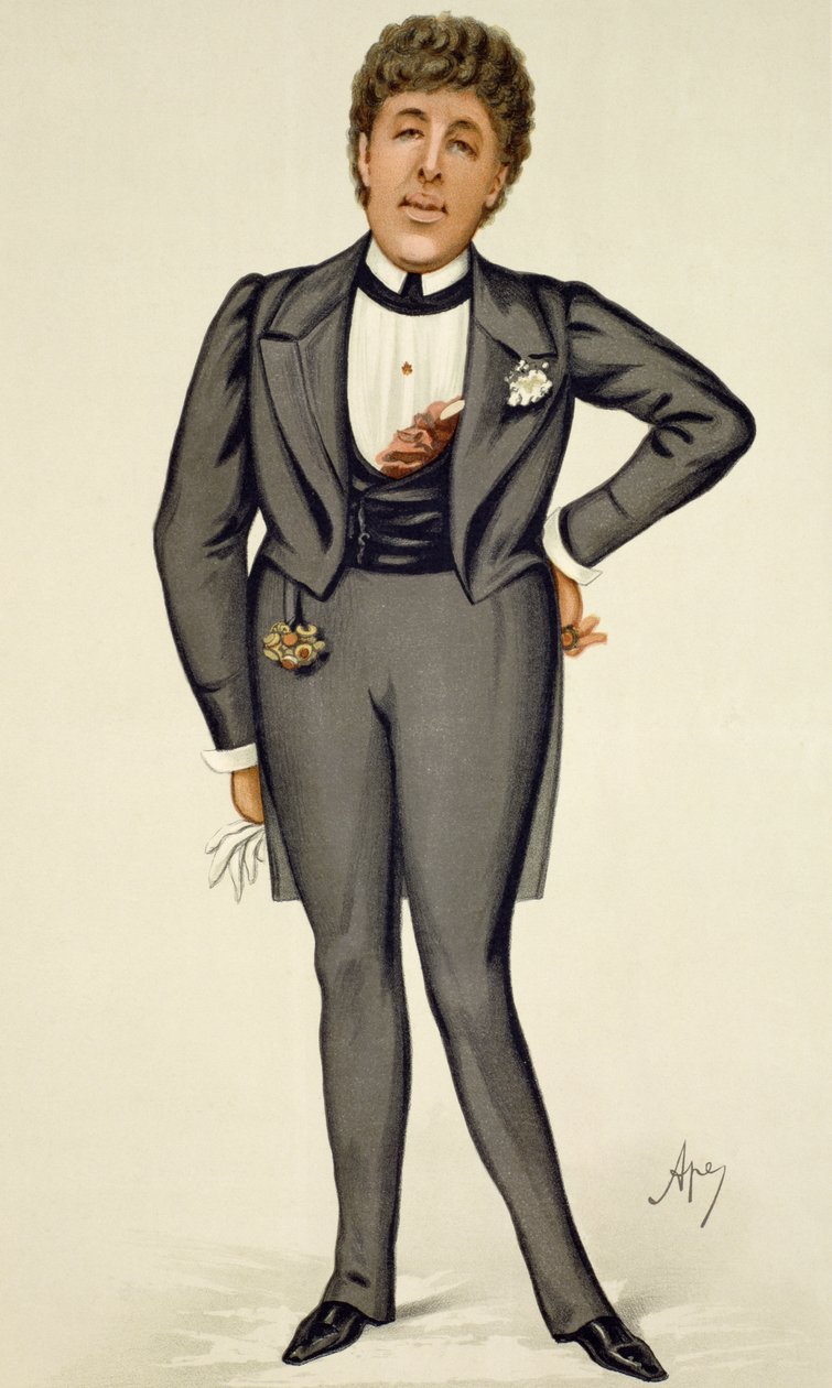 Oscar Wilde (1854-1900) tegneserie fra 