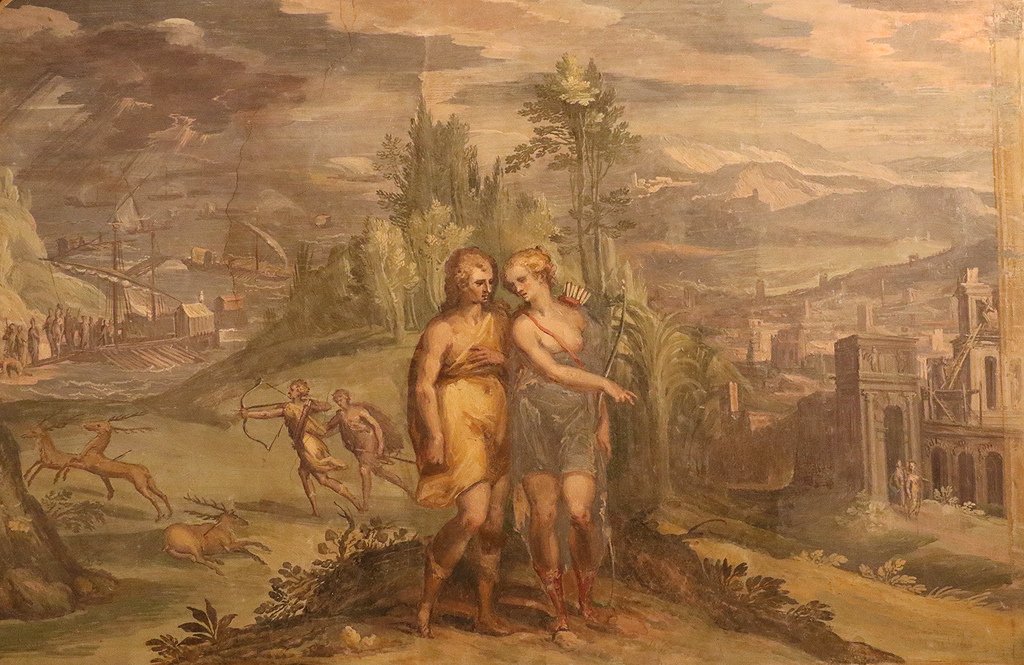 Venus og Aeneas av Carlo Urbino