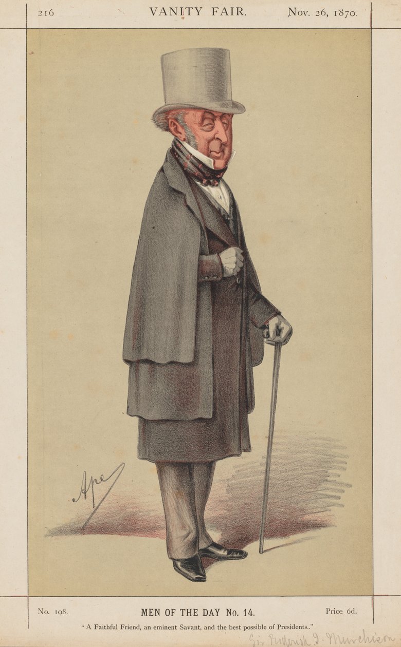 Vanity Fair: Men of the Day nr. 14 A Faithful Friend, an eminent Savant ..., 1870. av Carlo