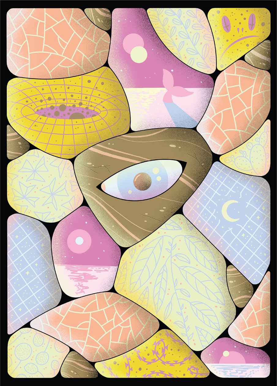 Strøm av karantene, 2020 (digital illustrasjon) av Carlo Alberto Giardina