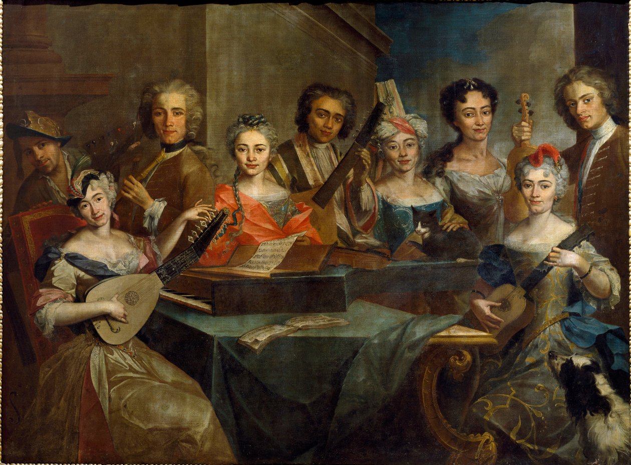 Familie av musikere av Carlo Amalfi