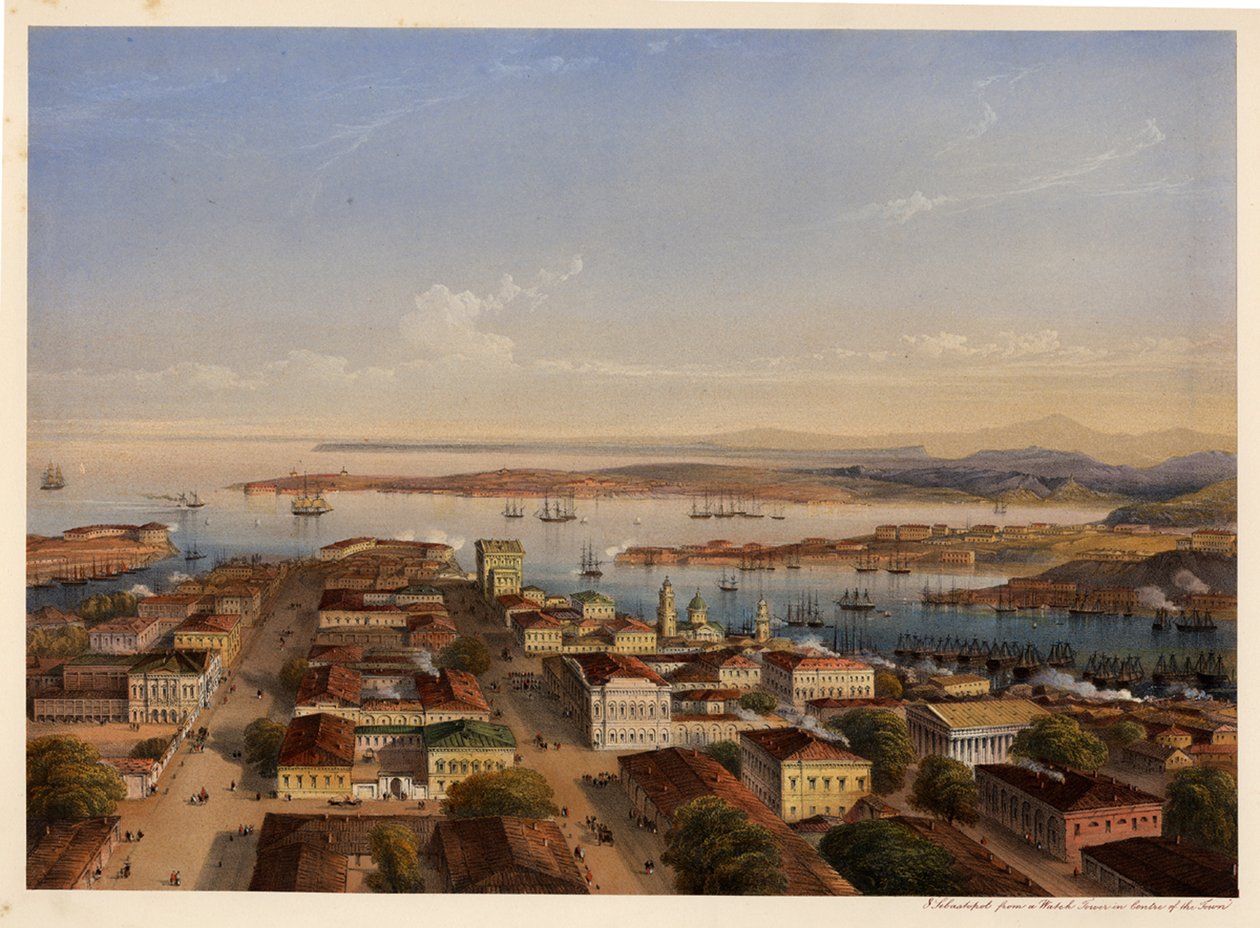 Generell utsikt over Sevastopol, 1856 av Carlo Bossoli