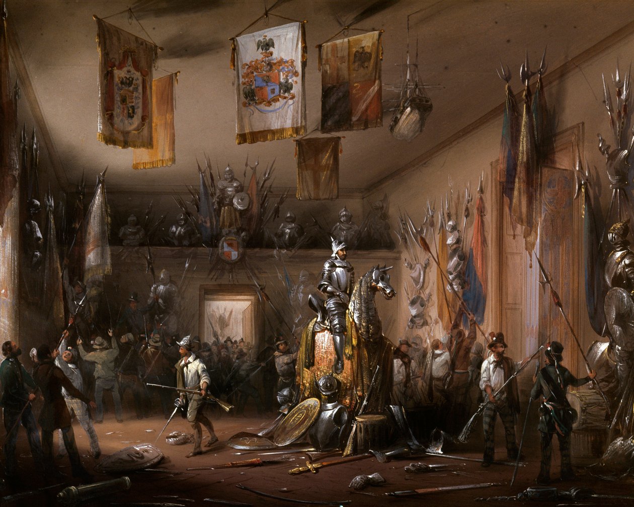 Risorgimento: The Five Days of Milan (Cinque giornate di Milano) (18.–22. mars 1848): dette er en av de første episodene av revolusjonene i 1848 (en del av den første italienske uavhengighetskrigen) som så fremveksten av milaneserne befolkningsopprører mot av Carlo Bossoli