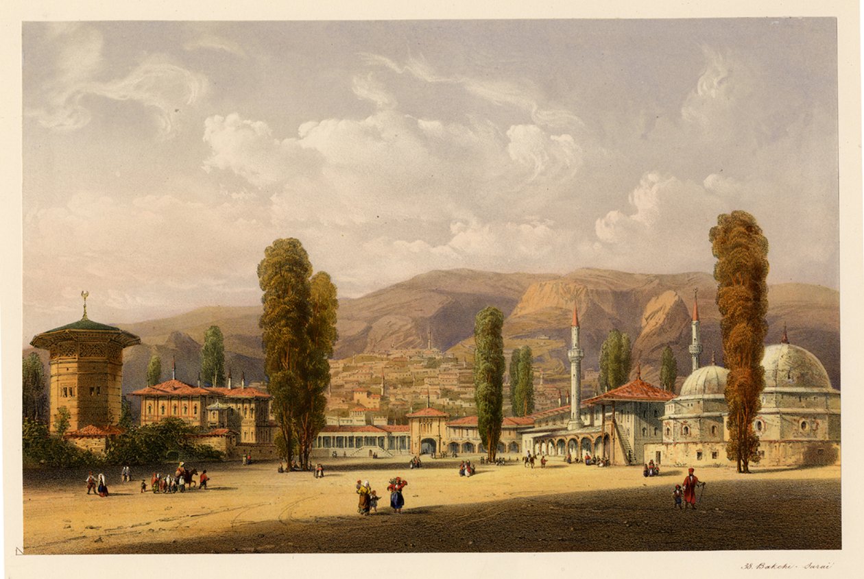 Bakhchisaray Khans-palasset, 1856 av Carlo Bossoli