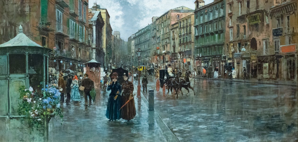Napoli via Toledo: det ser ut som regn av Carlo Brancaccio
