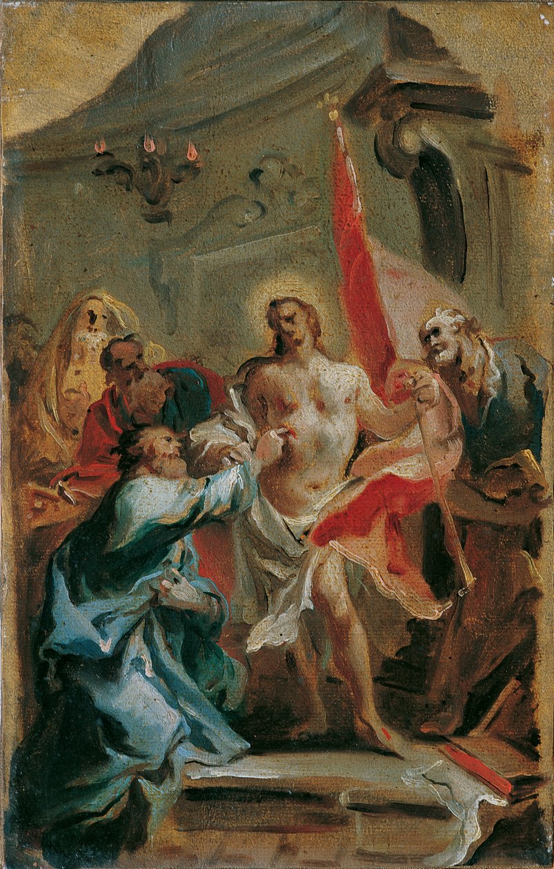 Kristus og tvilende Thomas av Carlo Carlone