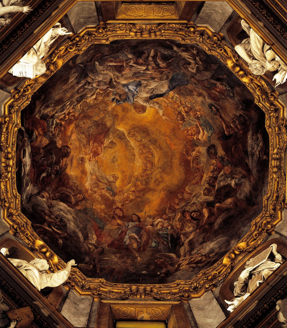 Jomfruens himmelfart, av Carlo Cignani, freskomaleri av Carlo Cignani
