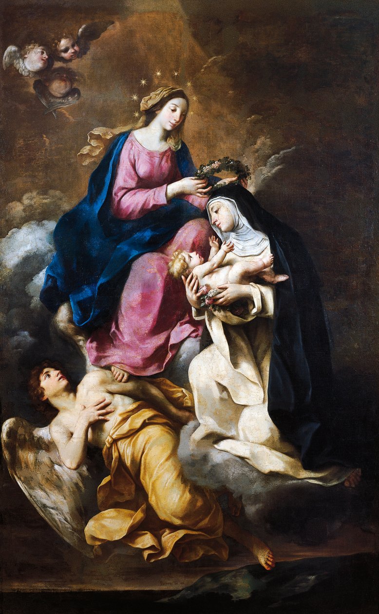 St. Rose of Lima kronet av Carlo Cignani