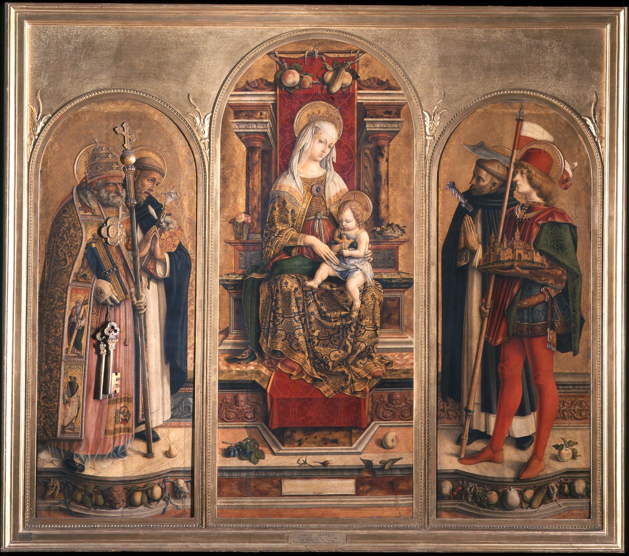 Camerino Tryptich (Tryptich av Saint Domenico) av Carlo Crivelli