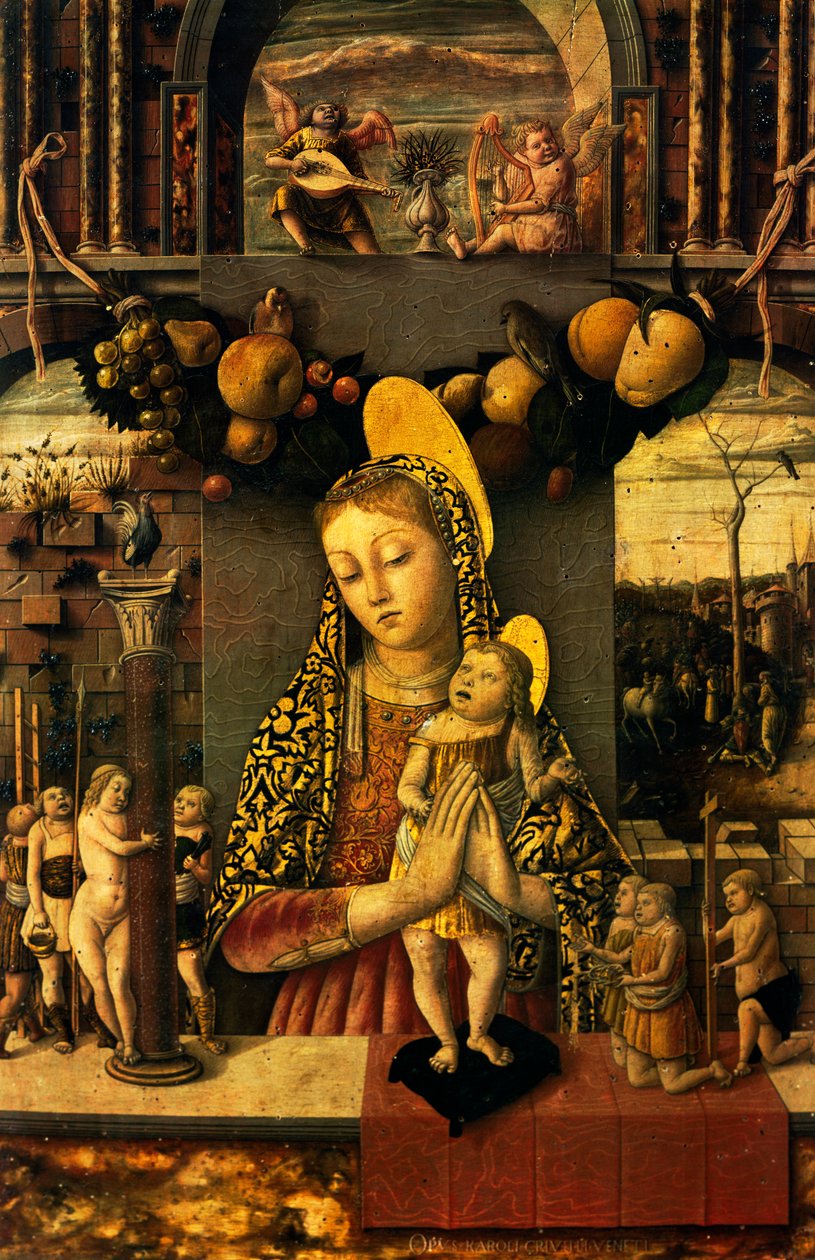 Madonna of the Passion, ca. 1460 (tempera og gull på panel) av Carlo Crivelli