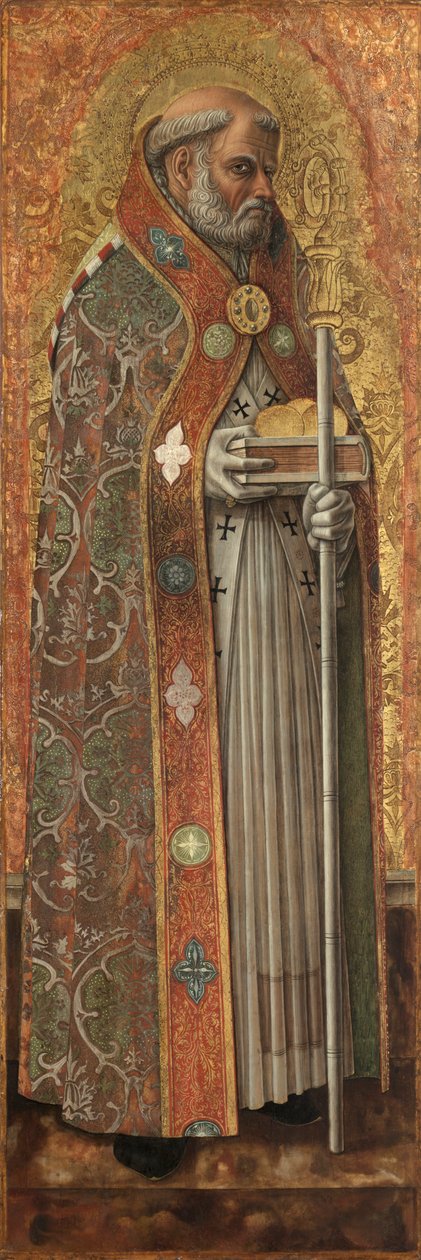 Saint Nicholas of Bari, 1472. av Carlo Crivelli