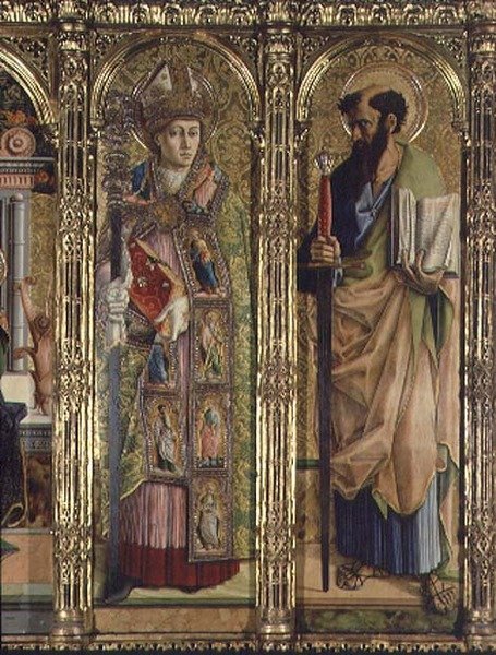 St. Emidius og St. Paul, detalj fra Sant