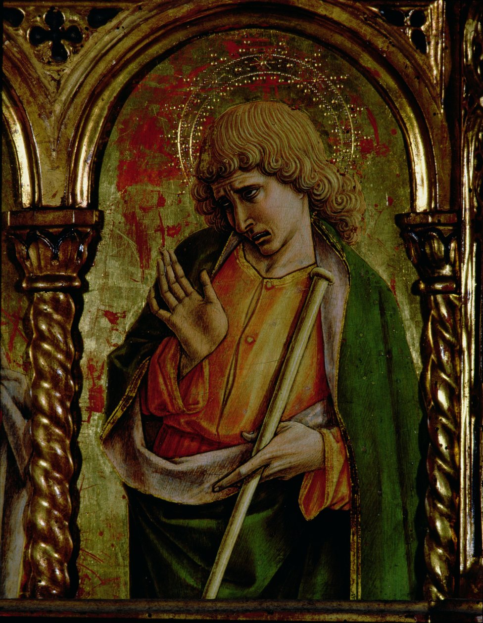 St. James the Less, detalj fra SantEmidio polyptych, 1473 tempera på paneldetalj av 76636 av Carlo Crivelli