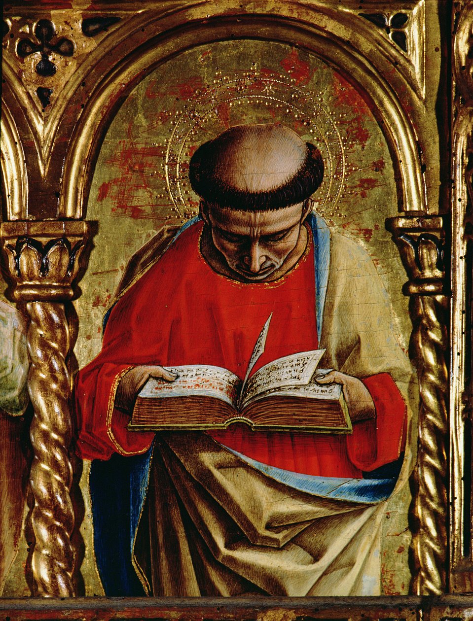 St. Matthew, detalj fra SantEmidio polyptych, 1473 tempera på paneldetalj av 76636 av Carlo Crivelli
