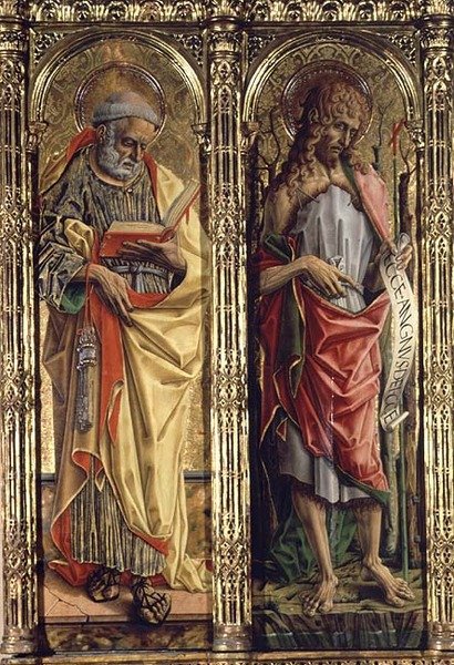 St. Peter og St. Johannes døperen, detalj fra Sant