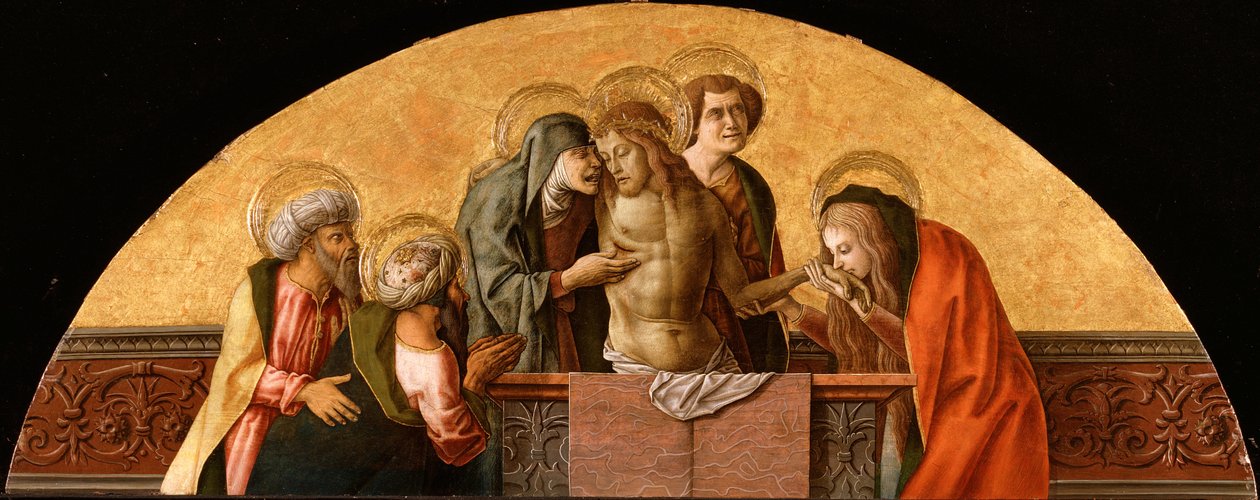, fra Polyptych of Montefiore, ca. 1470 (tempera på trepanel) (se også 492442-44) av Carlo Crivelli