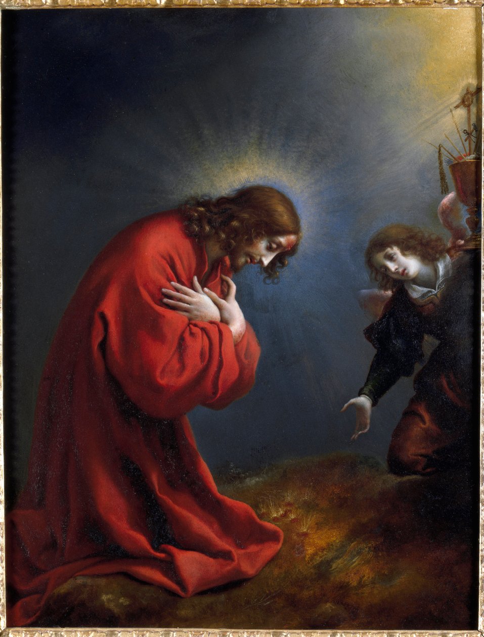 Kristus i olivenhagen Maleri av Carlo Dolci (1616-1686) Genes fra 1600-tallet, Musei di Strada Nuova (ex Palazzo Rosso) av Carlo Dolci