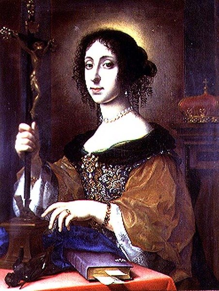 Portrett av Claudia Felicita, kone til Leopold I av Østerrike av Carlo Dolci