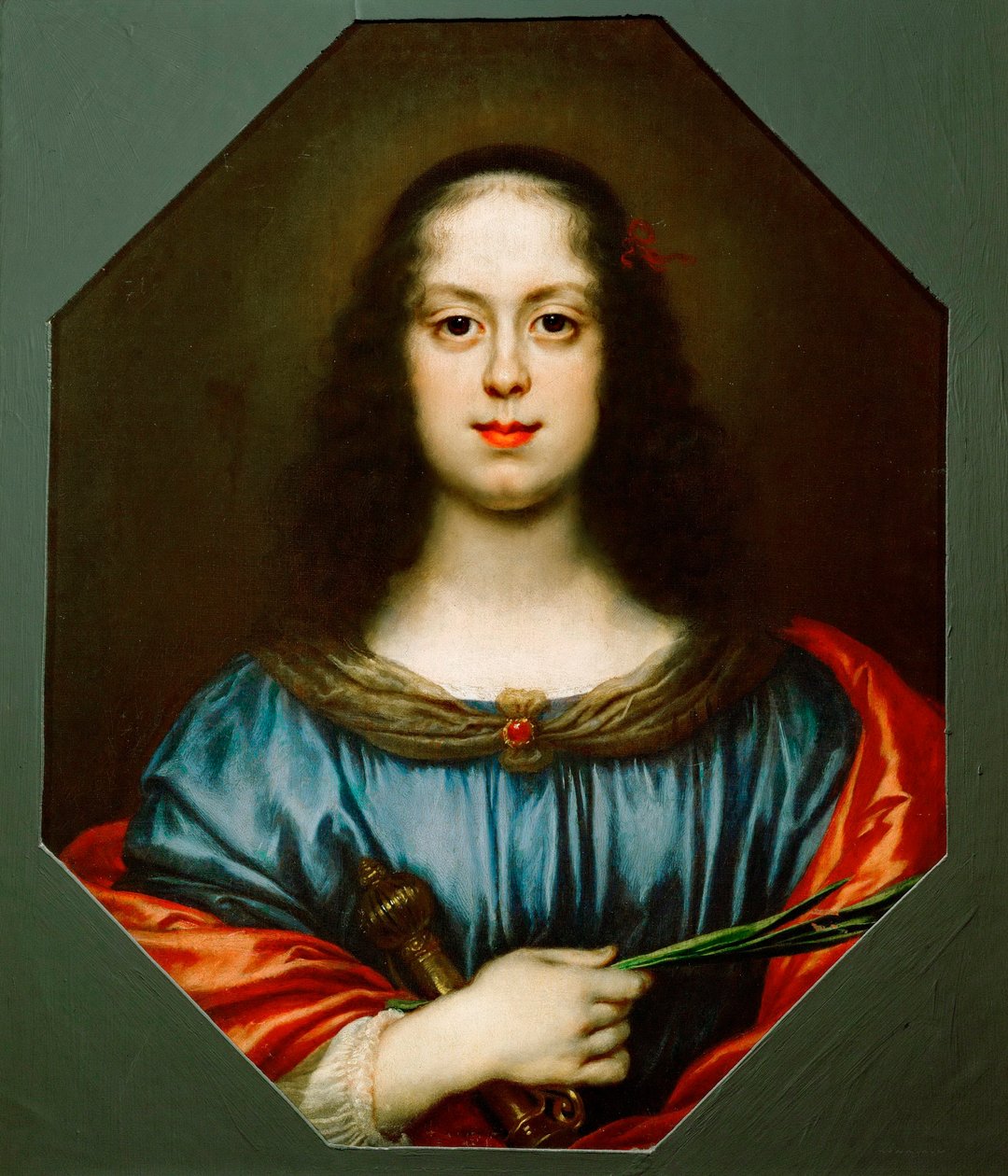 Portrett av Vittoria della Rovere (1622-1694) som Saint Catherine av Carlo Dolci
