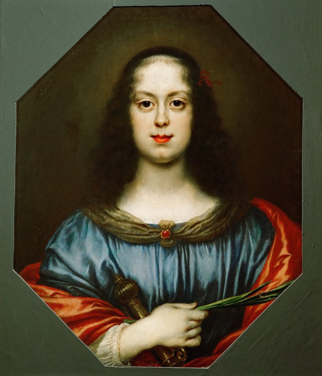 Portrett av Vittoria della Rovere 1622-1694 som Saint Catherine, 1640-tallet av Carlo Dolci