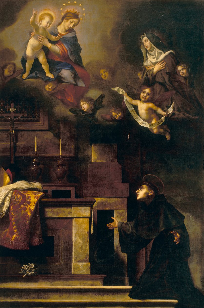 St. Louis av Toulouse og jomfruen av Carlo Dolci