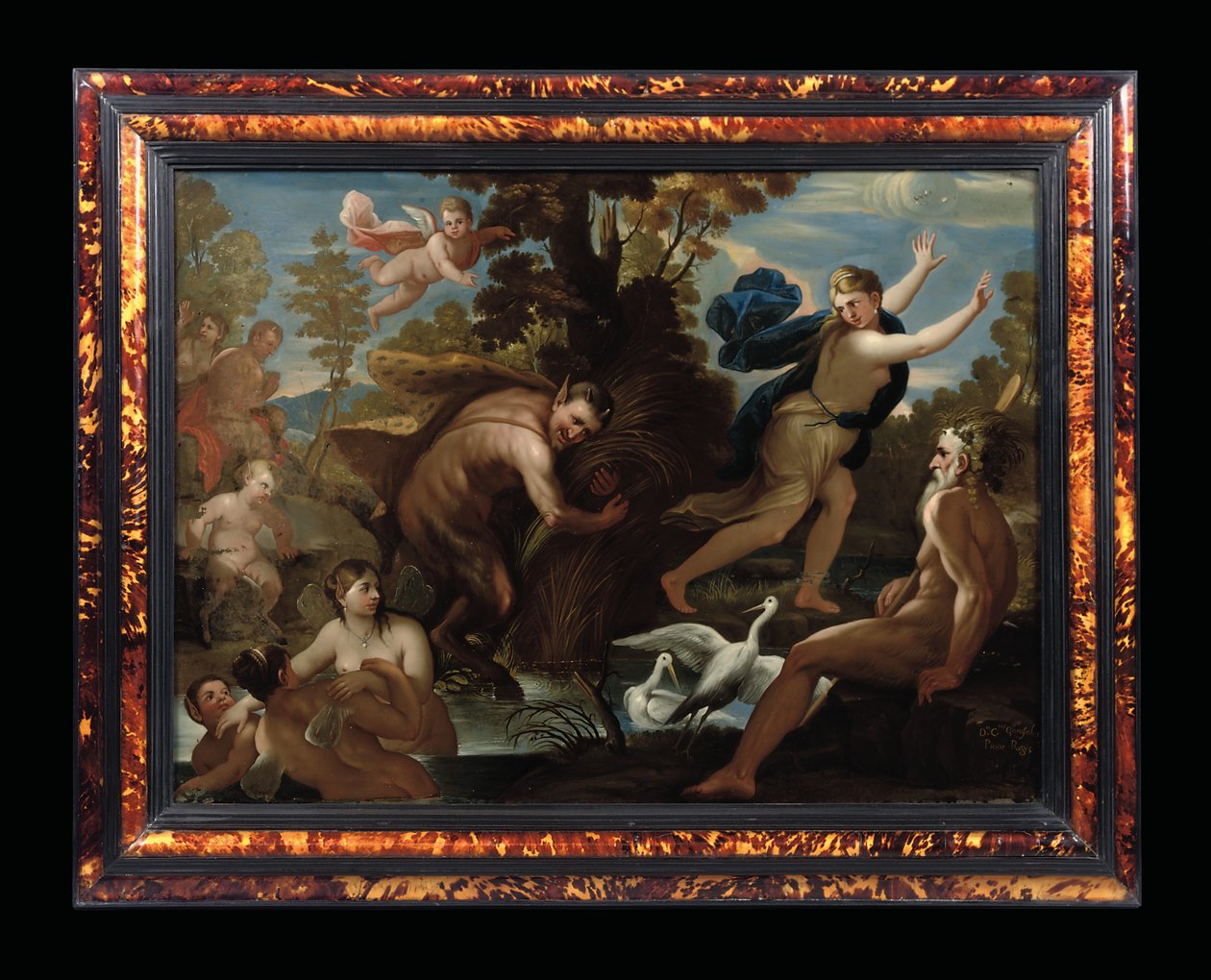 Pan og Syrinx, ca. 1692-1705 av Carlo Garofalo