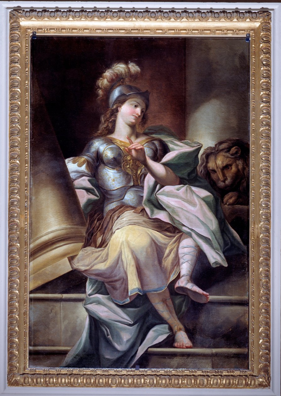 Allegori over de tretten verdiene i republikken: Styrken (maleri, etter 1783) av Carlo Giuseppe Ratti