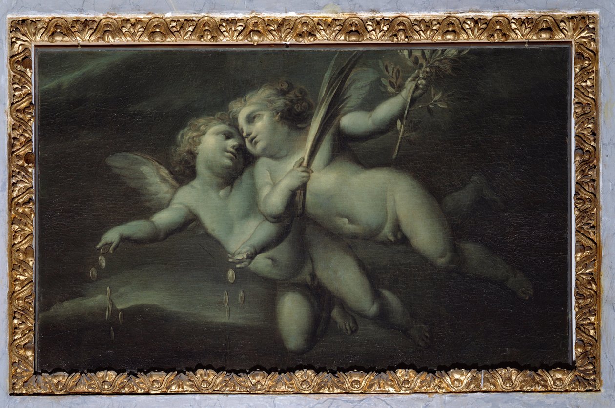 Putti (monokromt maleri, etter 1783) av Carlo Giuseppe Ratti