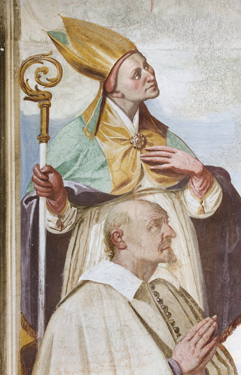 Coronation of the Virgin (fresco) (detalj av 3498781) av Carlo Innocenzo Carloni