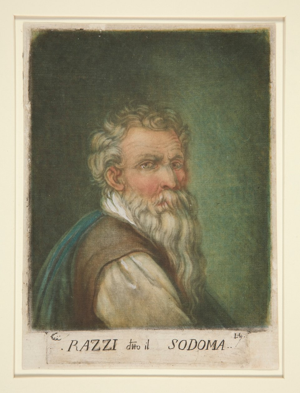 (Portrett av) G. A. Bazzi, kjent som Il Sodoma av Carlo Lasinio