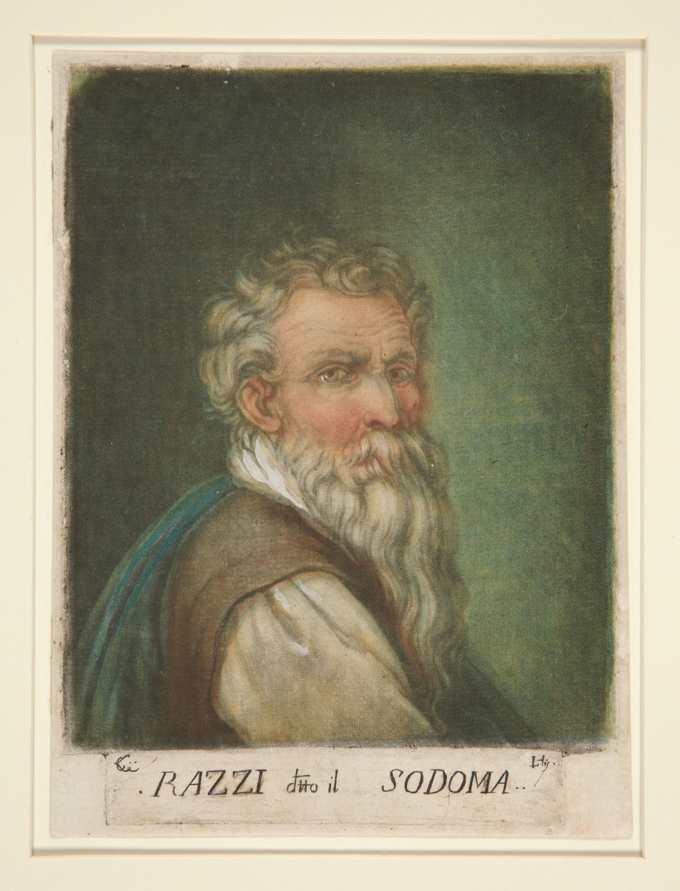 Portrett av G. A. Bazzi, kalt Il Sodoma av Carlo Lasinio