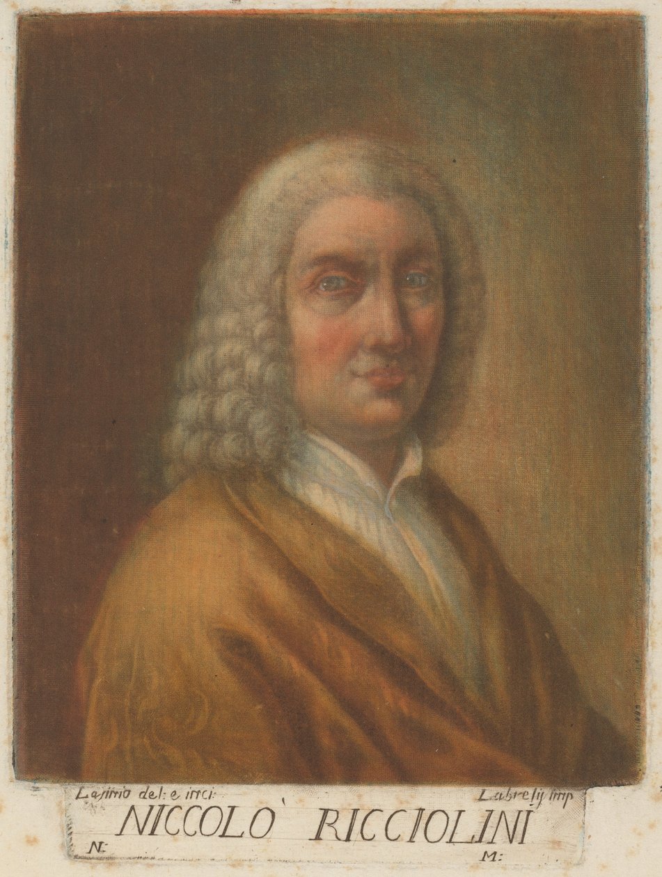 Niccolo Ricciolini, 1789. av Carlo Lasinio