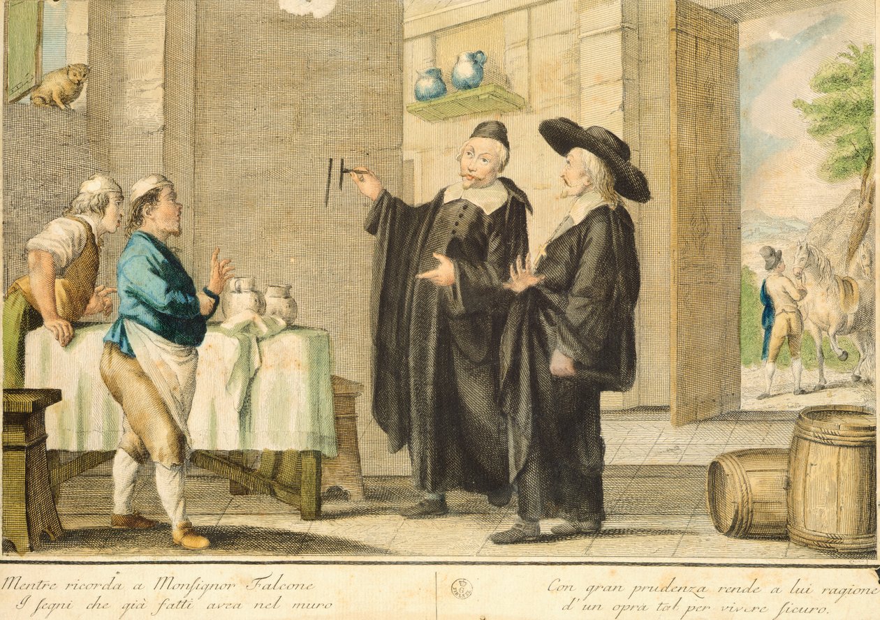 Prest Arlotto, av Carlo Lasinio (1759-1838), farget gravering av Carlo Lasinio