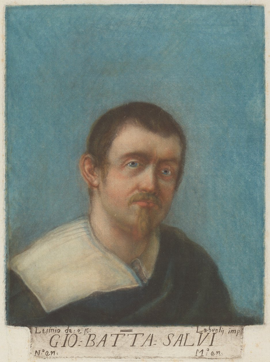 Giovanni Battista Salvi (The Sassoferrato) av Carlo Lasinio, after Sassoferrato