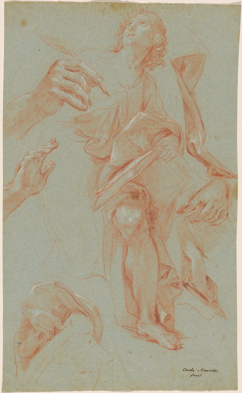Studier av Saint James the Greater av Carlo Maratta