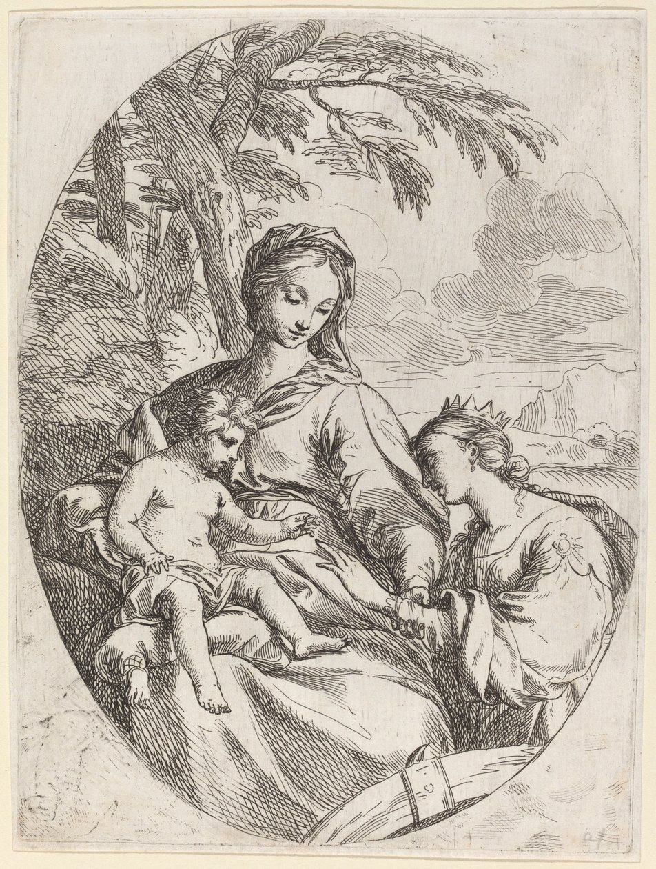 Det mystiske ekteskapet til Saint Catherine av Carlo Maratta
